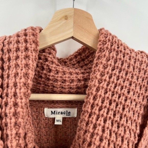 Miracle Knit Wrap Button Sweaters Ladies Size M/L - Picture 5 of 7